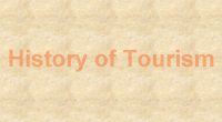 History and development of tourism