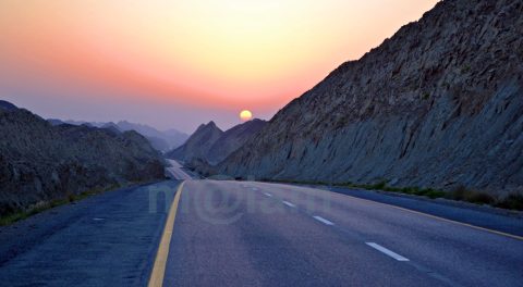 Makran Coastal Highway connecting Karachi with Gwadar